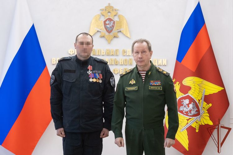 СОТРУДНИКАМ РОСГВАРДИИ, ОТЛИЧИВШИМСЯ В ХОДЕ СПЕЦИАЛЬНОЙ ВОЕННОЙ ОПЕРАЦИИ, ВРУЧЕНЫ ГОСУДАРСТВЕННЫЕ НАГРАДЫ