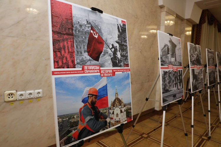 Линия фронта нашей памяти.  Центральный музей Росгвардии представил фотовыставку «Летописцы истории. Спираль времени сквозь объективы фотокамер»