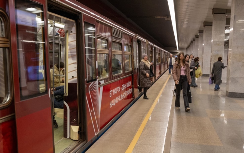 по сокольнической линии московского метро курсирует тематический поезд, рассказывающий о росгвардии